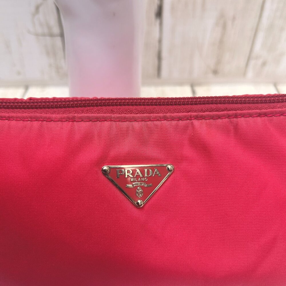 PRADA MINI Necessaire Y2K Tessuto NYLON PINK # 36 *RARE* Authentic! - Picture 10 of 11